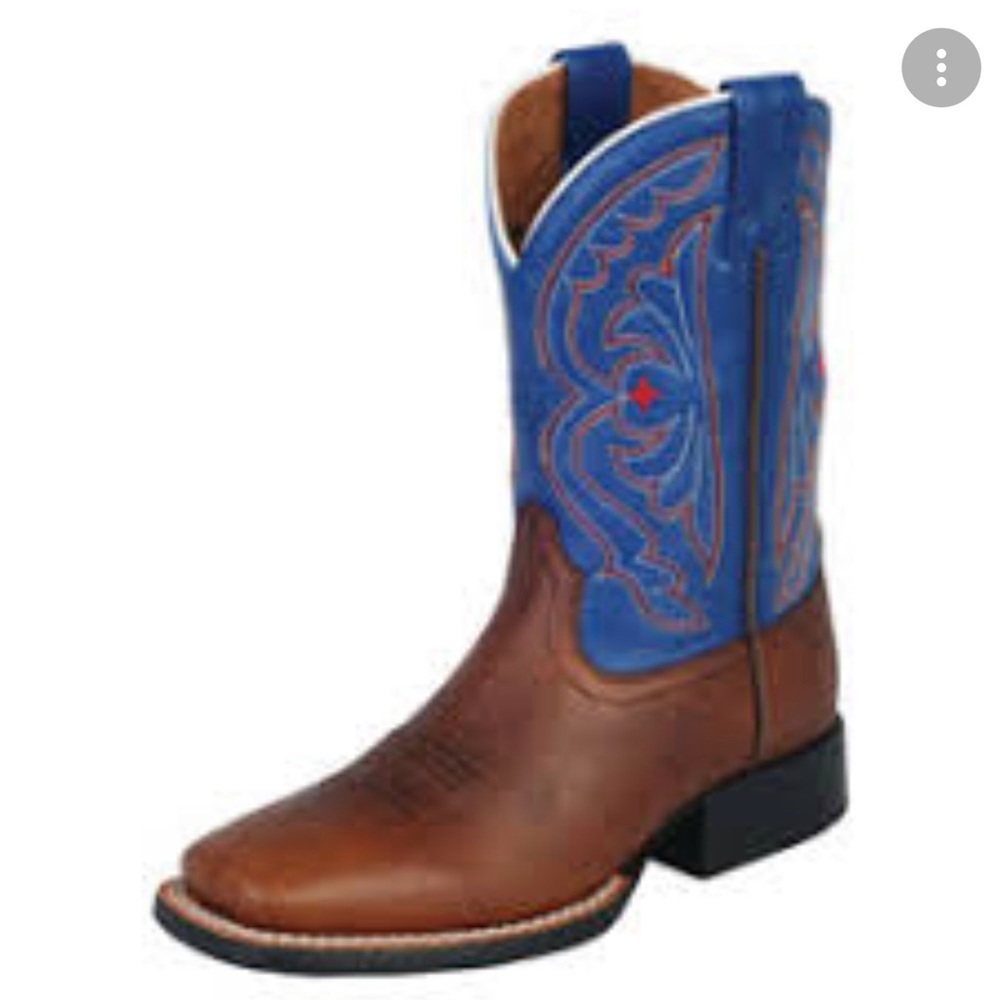 Ariat boys brown leather western boots
